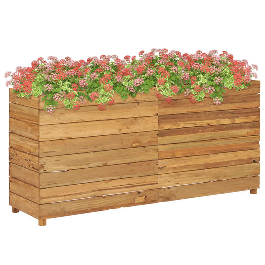 Berkfield Raised Bed 150x40x72 cm Solid Wood Teak and Steel