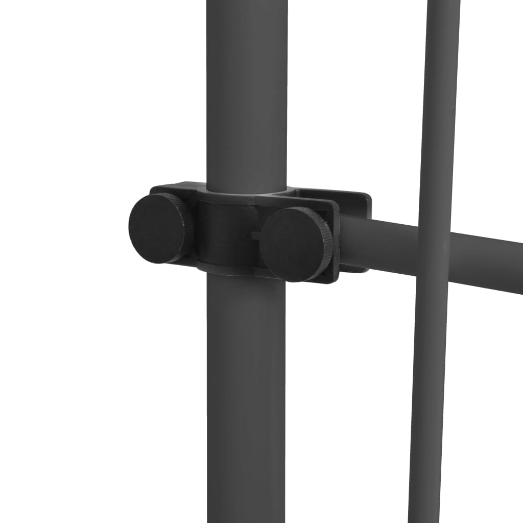 Berkfield Manual Retractable Awning with LED 350 cm Anthracite