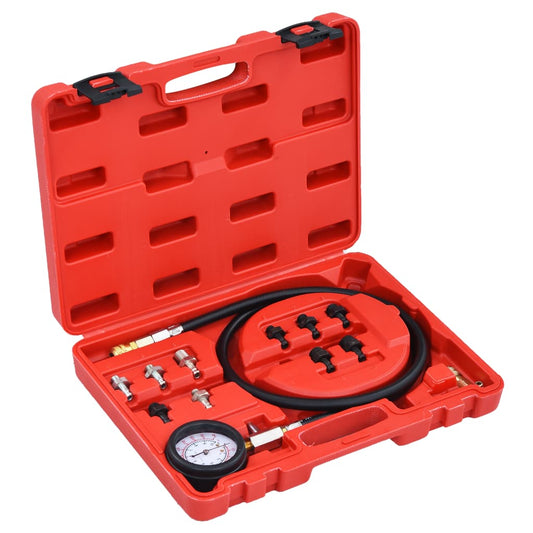 Berkfield 12 Piece Oil Pressure Gauge Tester Kit