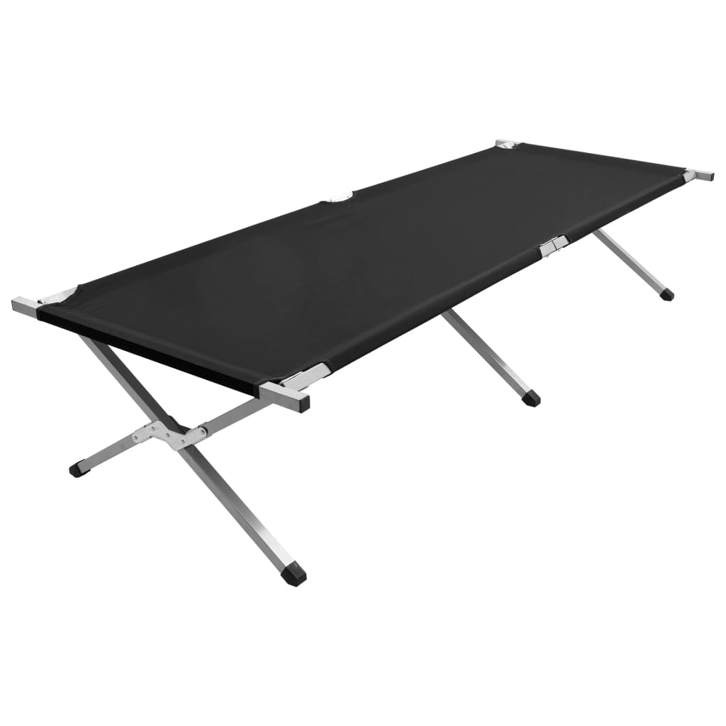 Berkfield Camping Bed 210x80x48 cm XXL Black