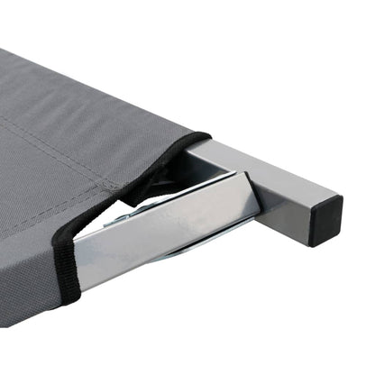 Berkfield Camping Bed 210x80x48 cm XXL Grey