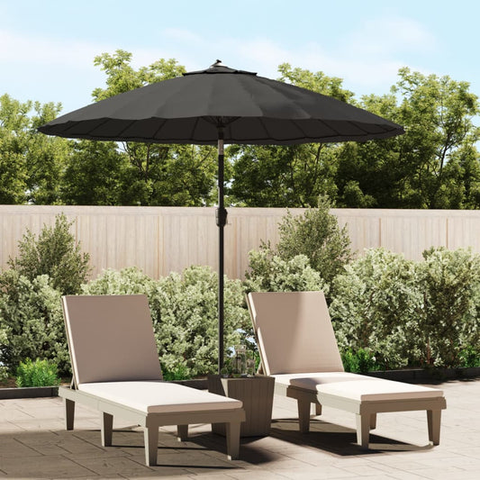Berkfield Outdoor Parasol with Aluminium Pole 270 cm Anthracite