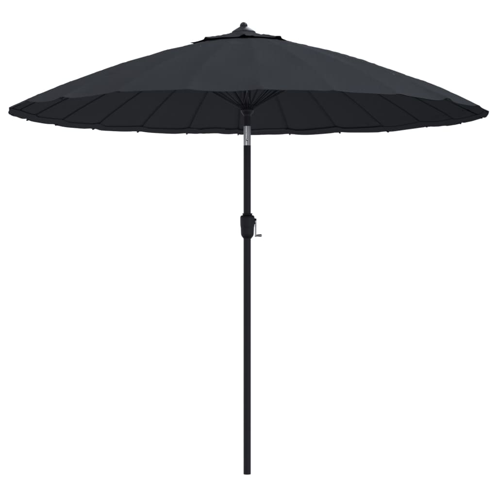 Berkfield Outdoor Parasol with Aluminium Pole 270 cm Black