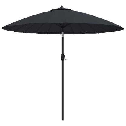 Berkfield Outdoor Parasol with Aluminium Pole 270 cm Black