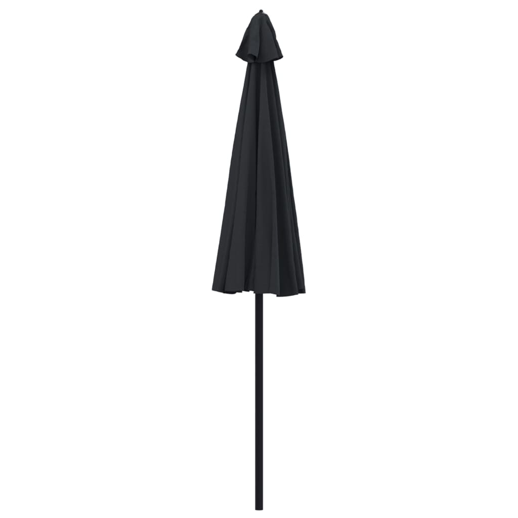 Berkfield Outdoor Parasol with Aluminium Pole 270 cm Black