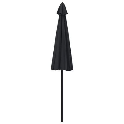 Berkfield Outdoor Parasol with Aluminium Pole 270 cm Black