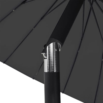 Berkfield Outdoor Parasol with Aluminium Pole 270 cm Black