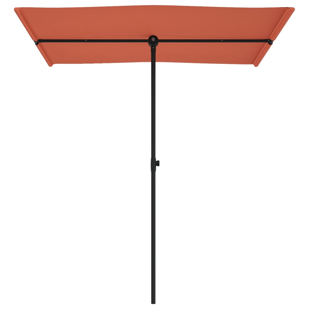 Berkfield Outdoor Parasol with Aluminium Pole 180x110 cm Terracotta