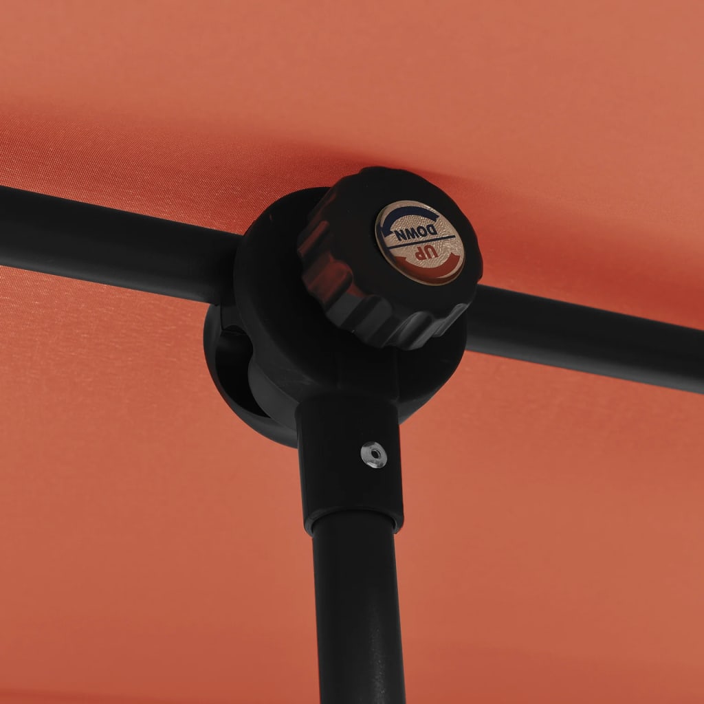 Berkfield Outdoor Parasol with Aluminium Pole 180x110 cm Terracotta