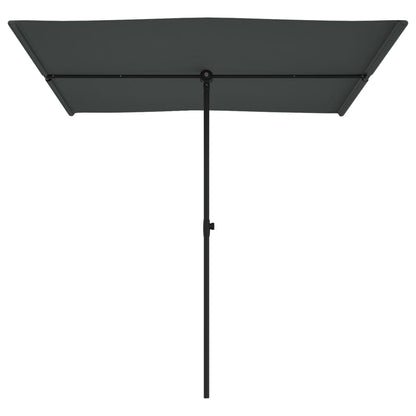 Berkfield Outdoor Parasol with Aluminium Pole 2x1.5 m Anthracite