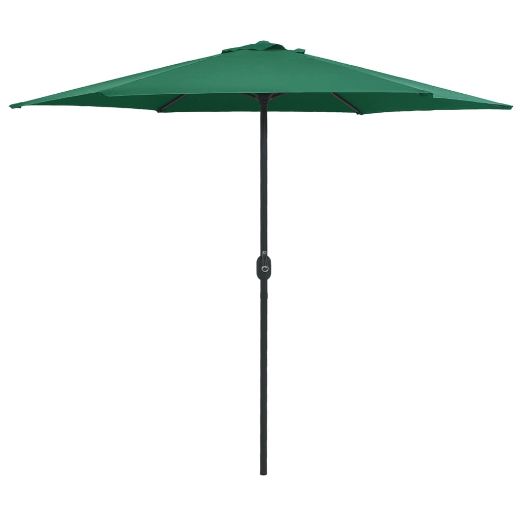 Berkfield Outdoor Parasol with Aluminium Pole 270x246 cm Green