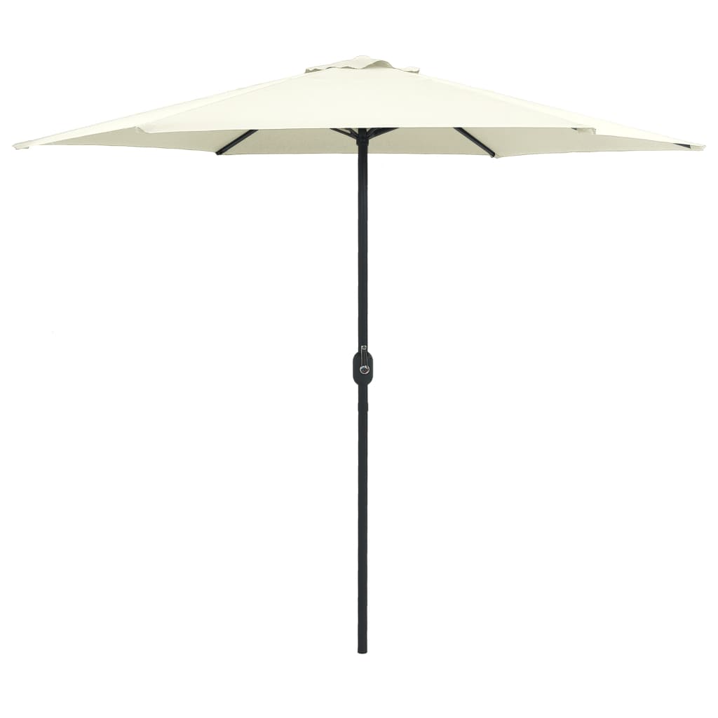 Berkfield Outdoor Parasol with Aluminium Pole 270x246 cm Sand White