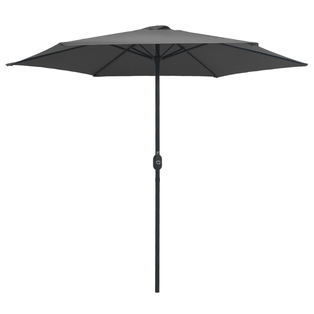 Berkfield Outdoor Parasol with Aluminium Pole 270x246 cm Anthracite