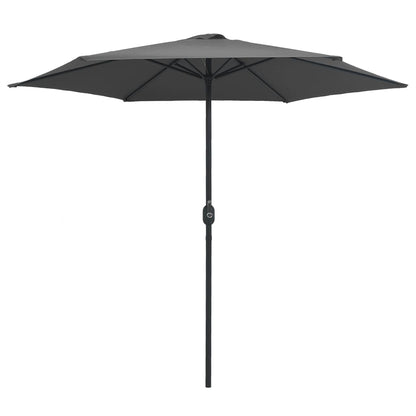 Berkfield Outdoor Parasol with Aluminium Pole 270x246 cm Anthracite