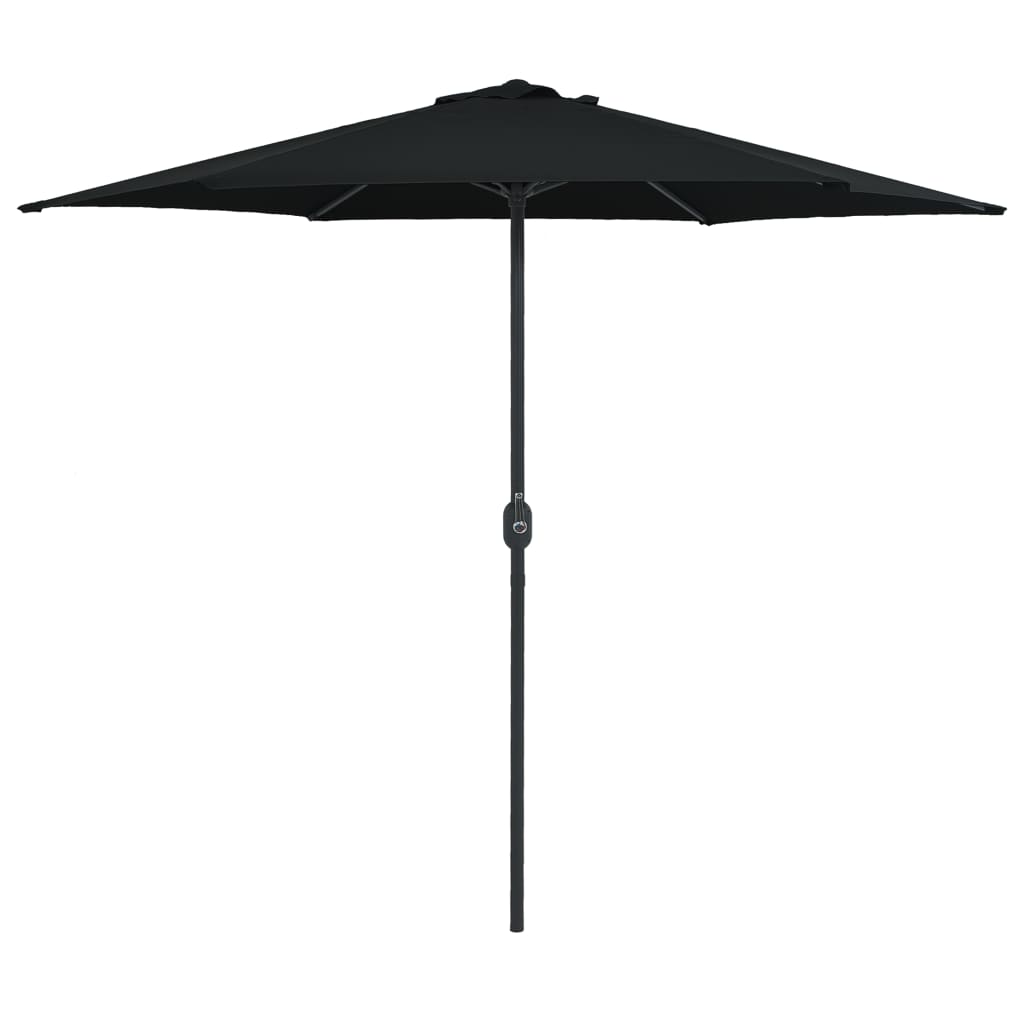 Berkfield Outdoor Parasol with Aluminium Pole 270x246 cm Black