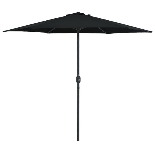 Berkfield Outdoor Parasol with Aluminium Pole 270x246 cm Black