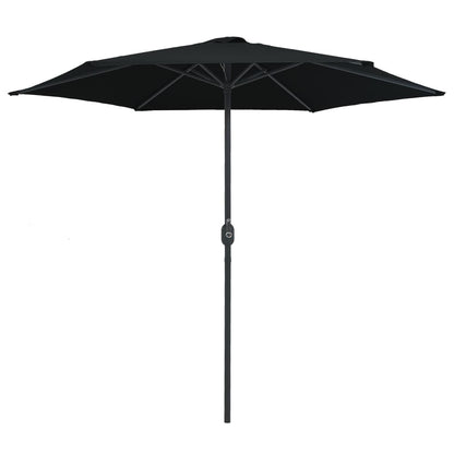 Berkfield Outdoor Parasol with Aluminium Pole 270x246 cm Black