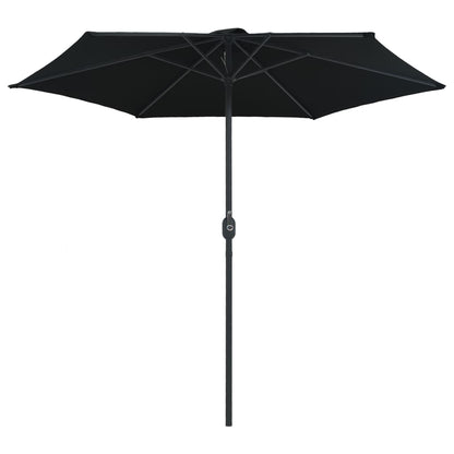Berkfield Outdoor Parasol with Aluminium Pole 270x246 cm Black