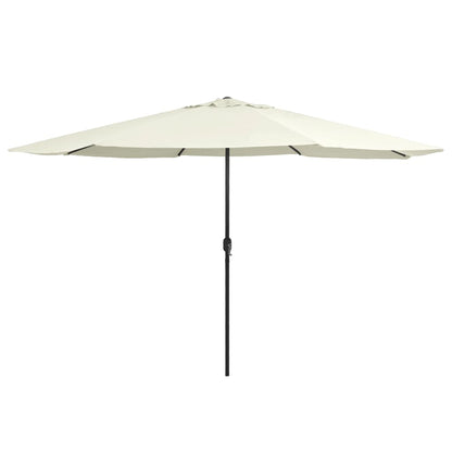 Berkfield Outdoor Parasol with Metal Pole 400 cm Sand White