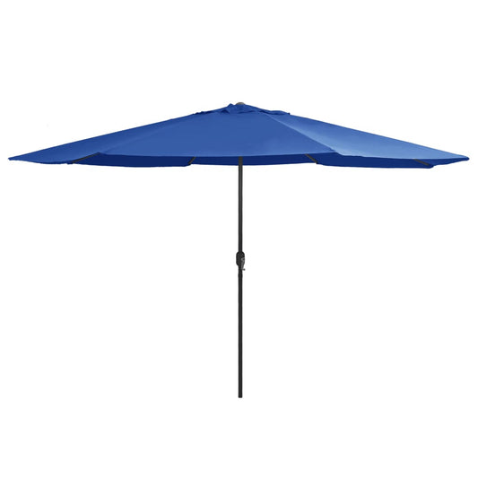 Berkfield Outdoor Parasol with Metal Pole 400 cm Azure Blue