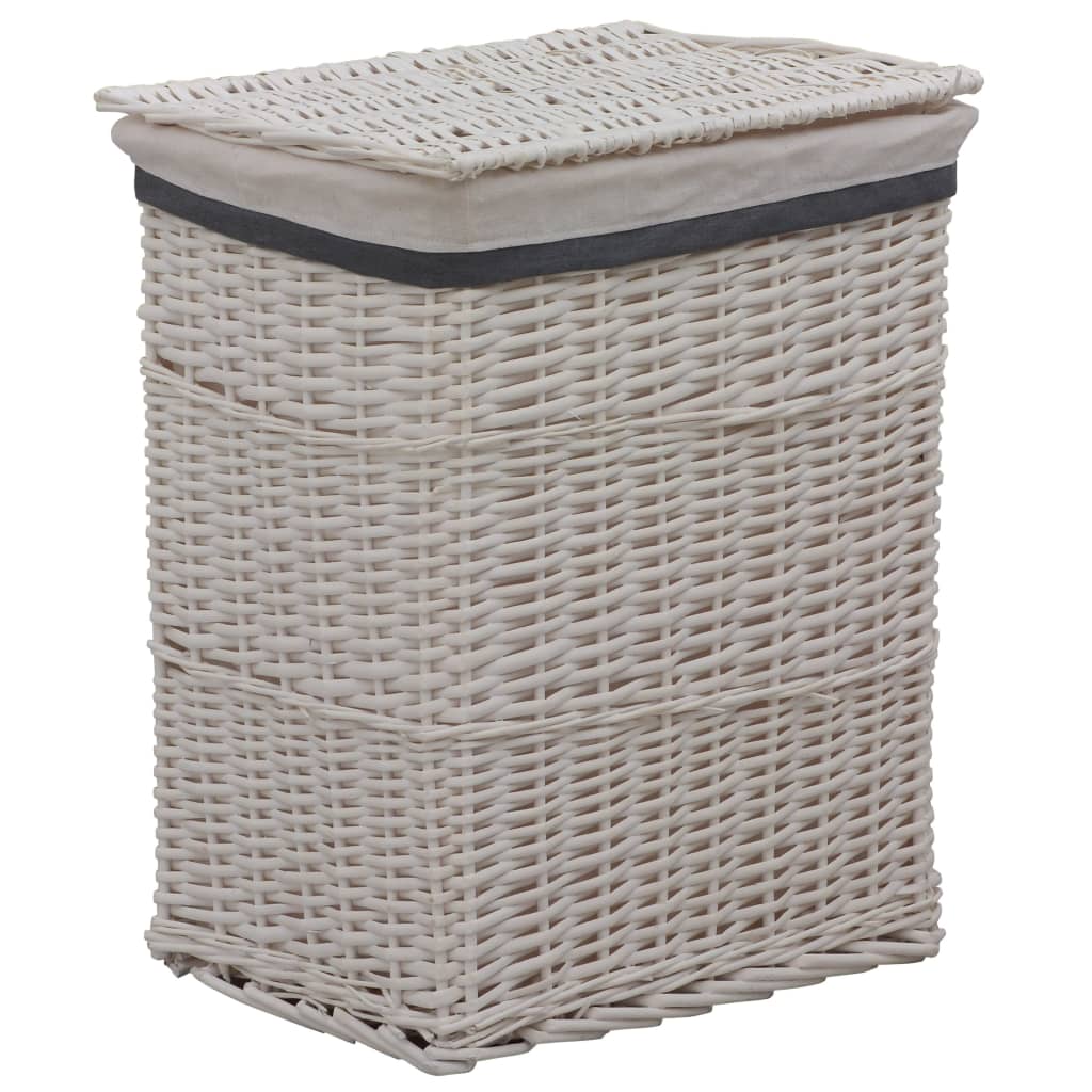 Berkfield Laundry Basket White Willow