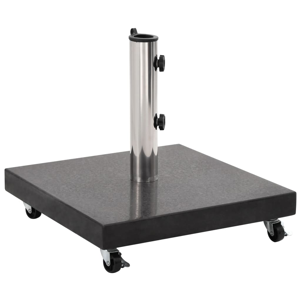 Berkfield Parasol Base Granite 30 kg Square Black