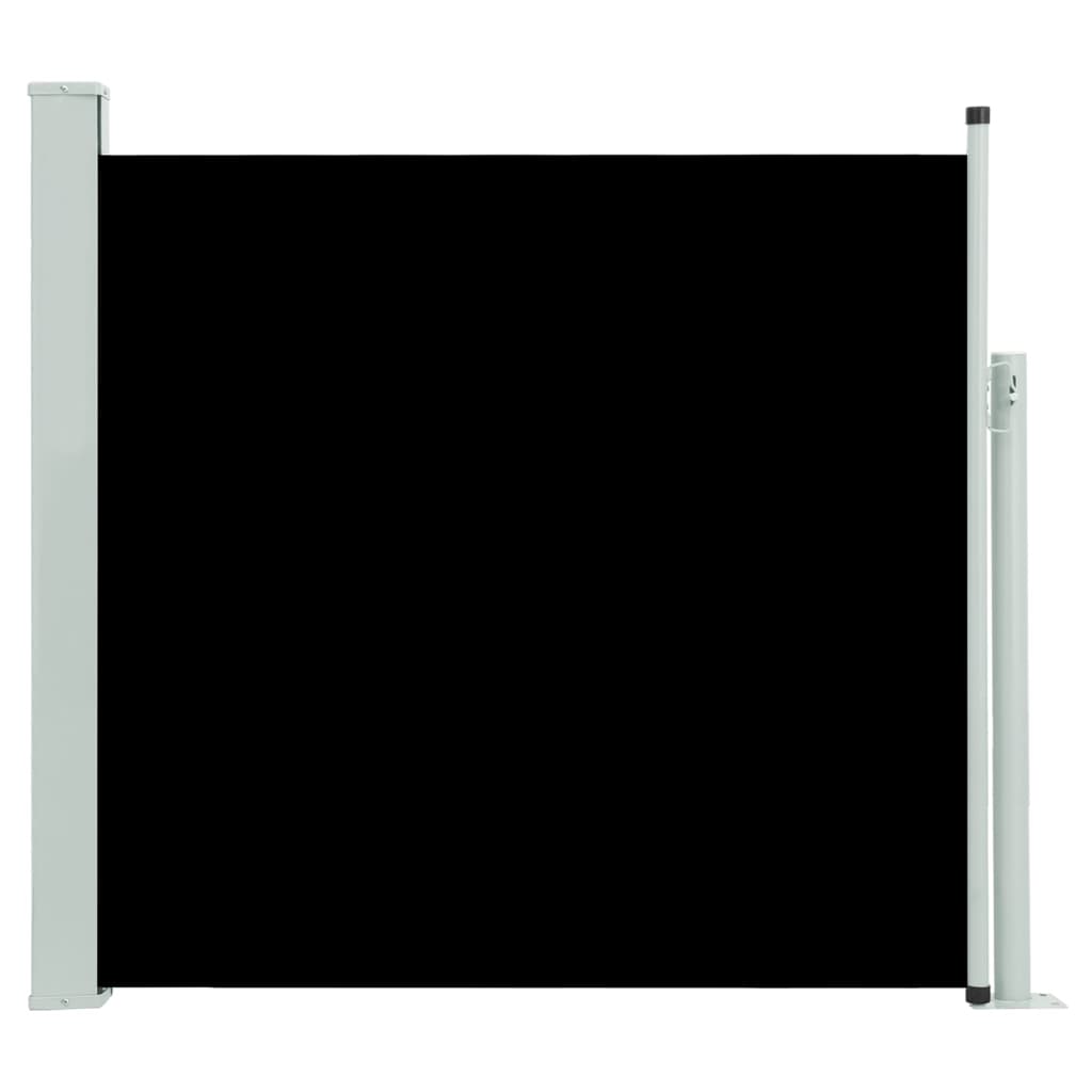Berkfield Patio Retractable Side Awning 170x300 cm Black