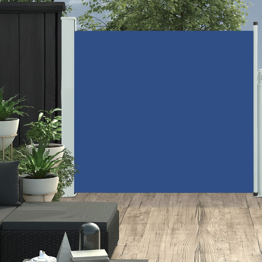 Berkfield Patio Retractable Side Awning 170x300 cm Blue