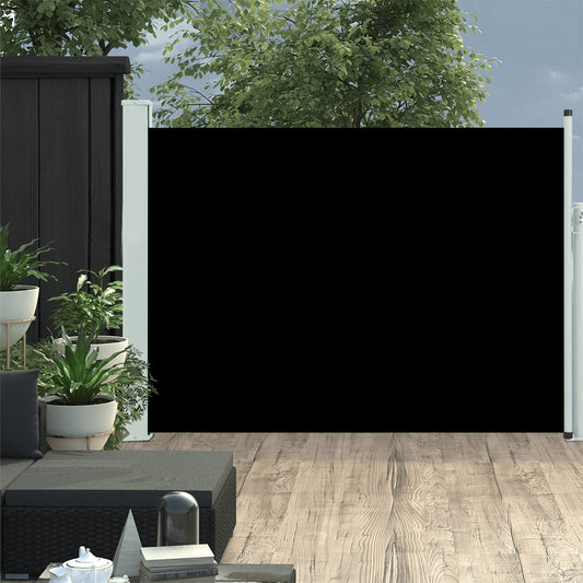Berkfield Patio Retractable Side Awning 100x500 cm Black