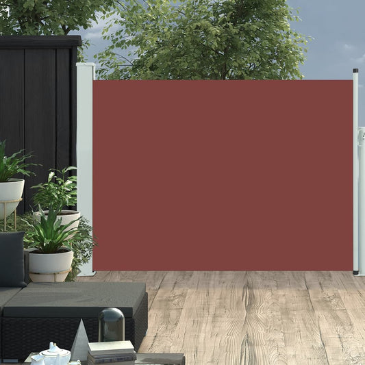 Berkfield Patio Retractable Side Awning 100x500 cm Brown
