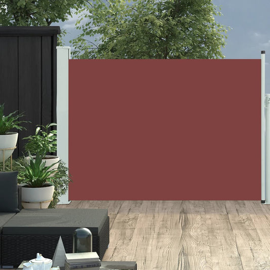 Berkfield Patio Retractable Side Awning 120x500 cm Brown
