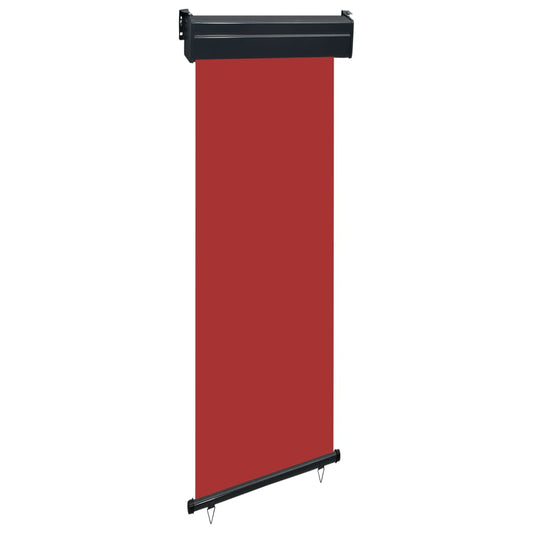 Berkfield Balcony Side Awning 65x250 cm Red