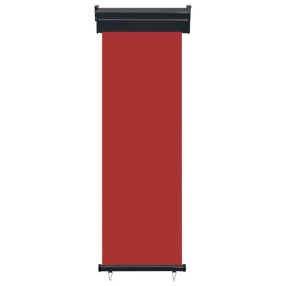 Berkfield Balcony Side Awning 65x250 cm Red