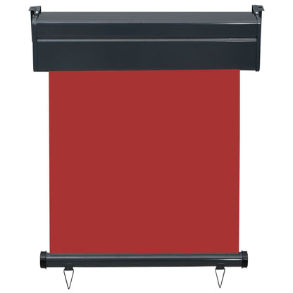 Berkfield Balcony Side Awning 65x250 cm Red