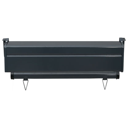 Berkfield Balcony Side Awning 65x250 cm Red