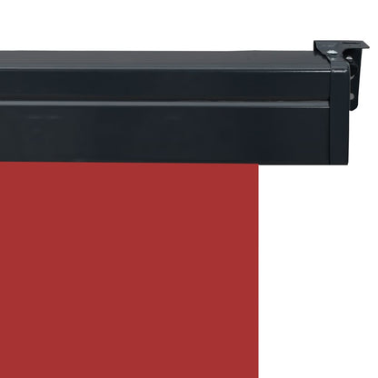 Berkfield Balcony Side Awning 65x250 cm Red