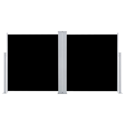 Berkfield Retractable Side Awning Black 120x600 cm