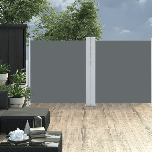 Berkfield Retractable Side Awning Anthracite 120x600 cm