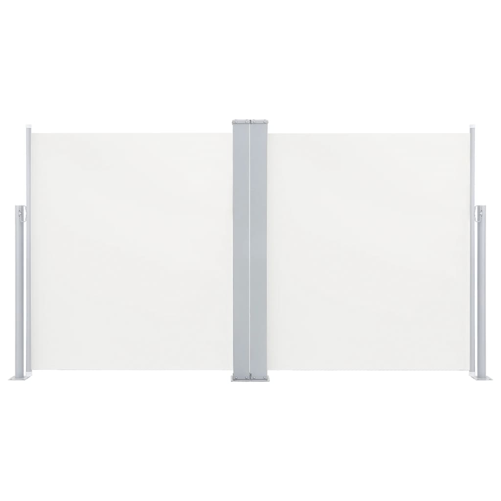 Berkfield Retractable Side Awning Cream 140x600 cm