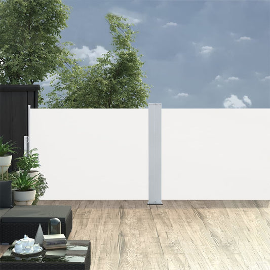 Berkfield Retractable Side Awning Cream 120x1000 cm
