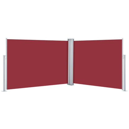 Berkfield Retractable Side Awning Red 120x1000 cm