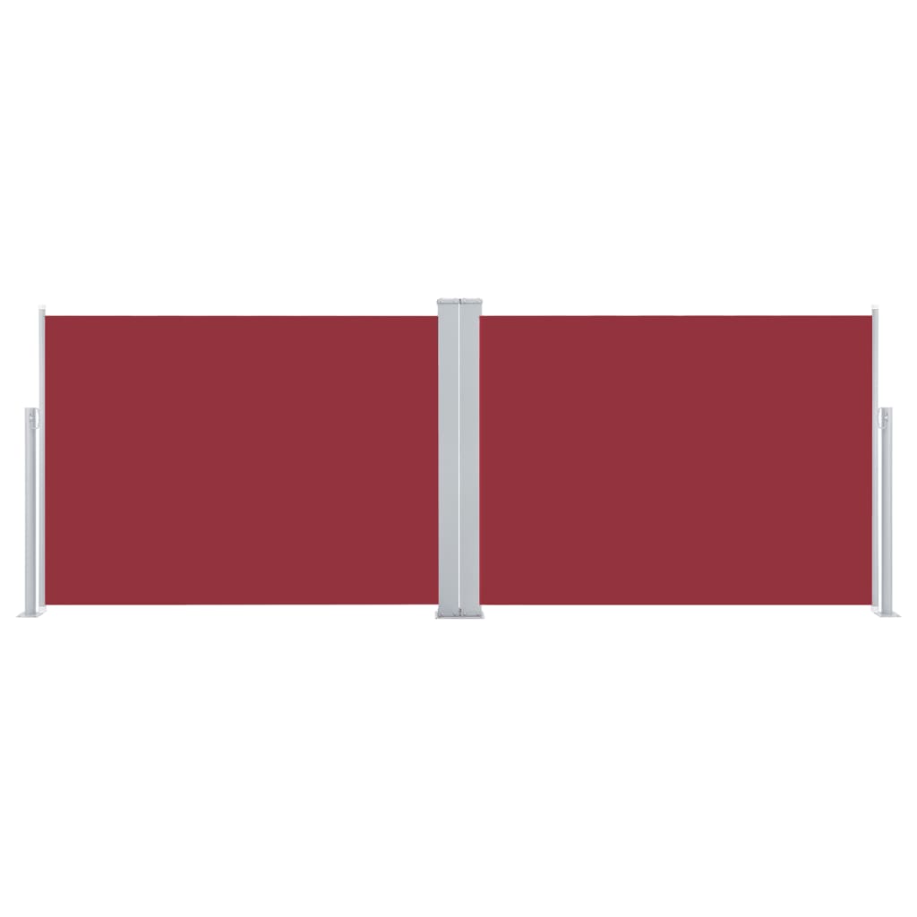 Berkfield Retractable Side Awning Red 120x1000 cm
