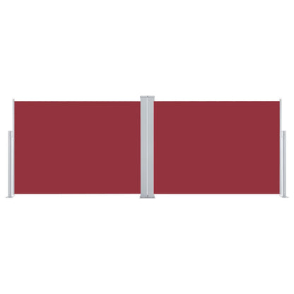 Berkfield Retractable Side Awning Red 120x1000 cm