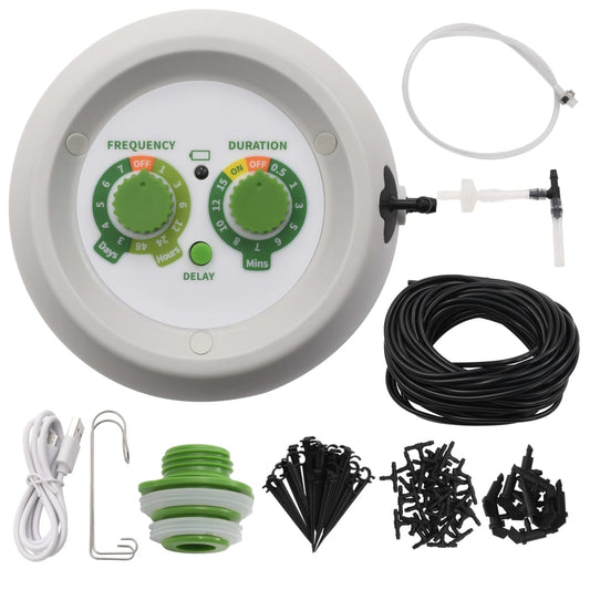 Berkfield Automatic Indoor Drip Watering Kit with Controller