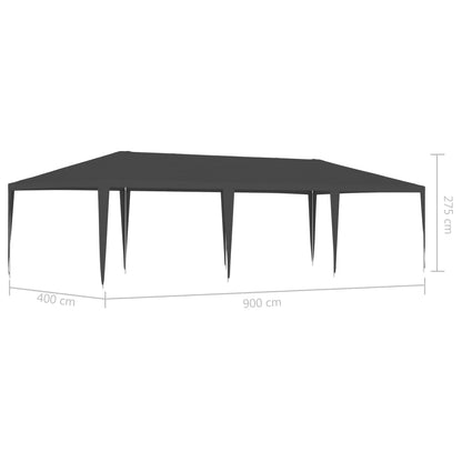 Berkfield Professional Party Tent 4x9 m Anthracite 90 g/m�__