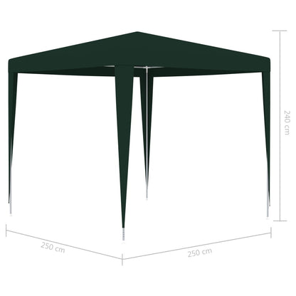 Berkfield Professional Party Tent 2.5x2.5 m Green 90 g/m�__