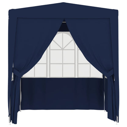 Berkfield Professional Party Tent with Side Walls 2.5x2.5 m Blue 90 g/m�__