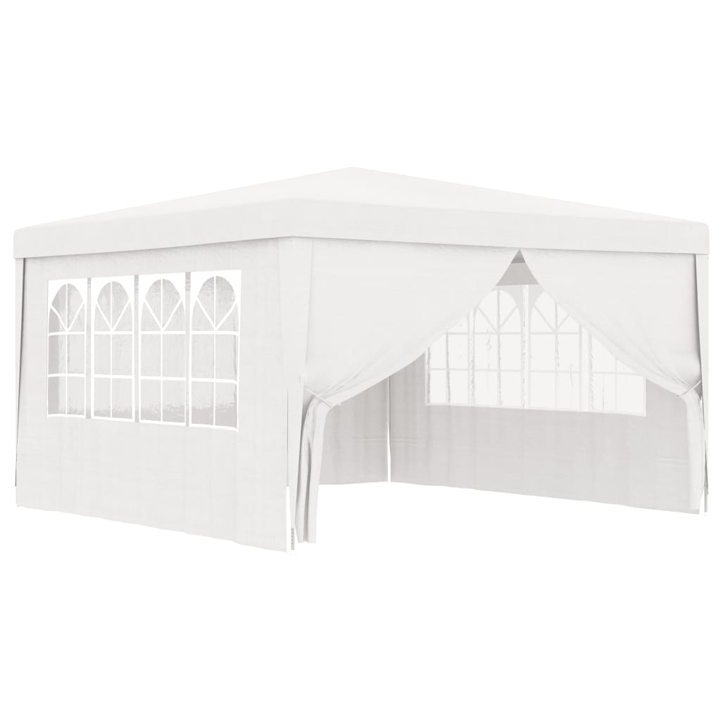 Berkfield Professional Party Tent with Side Walls 4x4 m White 90 g/m?