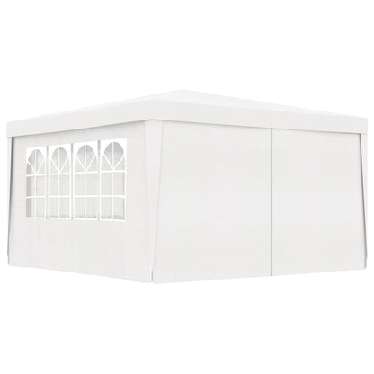 Berkfield Professional Party Tent with Side Walls 4x4 m White 90 g/m?