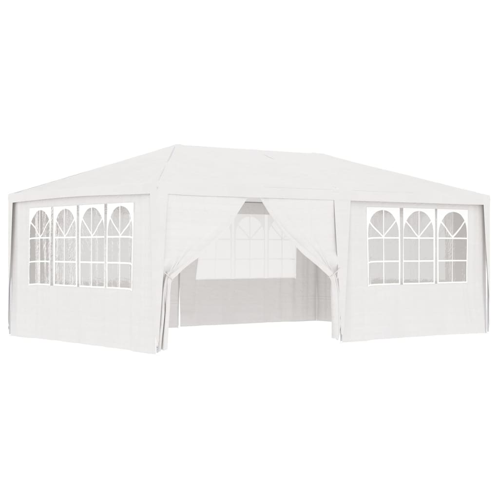Berkfield Professional Party Tent with Side Walls 4x6 m White 90 g/m?